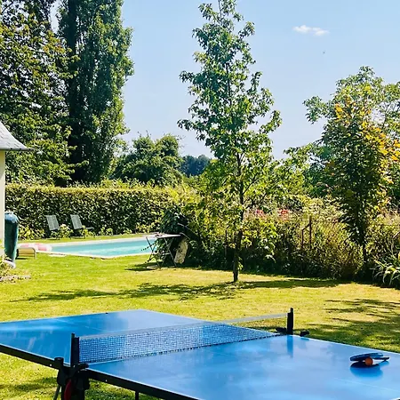 Maison Normande Avec Piscine Exterieure Chauffee Villa Fleury-la-Forêt